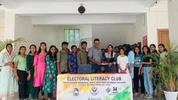Electoral Literacy Club (ELC) Campaign at Rajiv Gandhi Memorial Govt. Arts and Science College